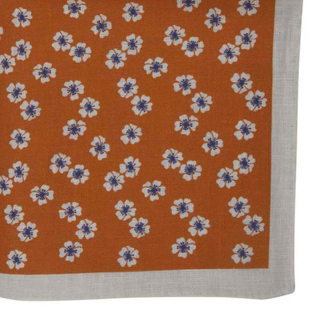 LUIGI BORRELLI Multicolor Linen pocket square