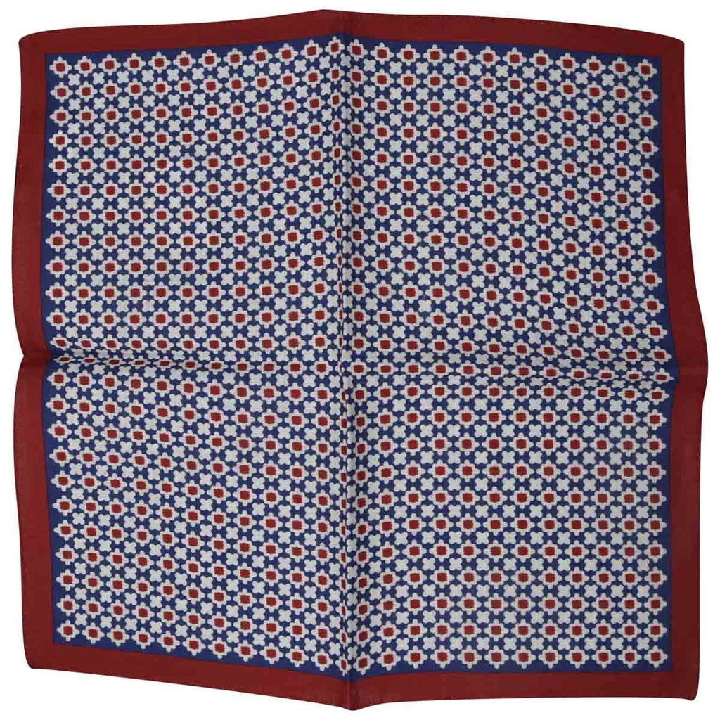 LUIGI BORRELLI Multicolor Linen pocket square