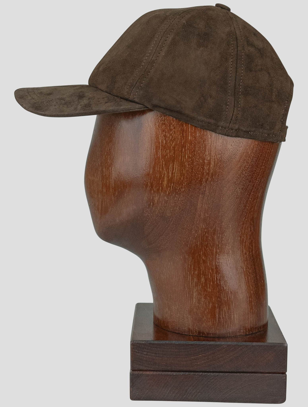 Isaia Isaia Brown Lather Lamb Baseball Cap Brown 001