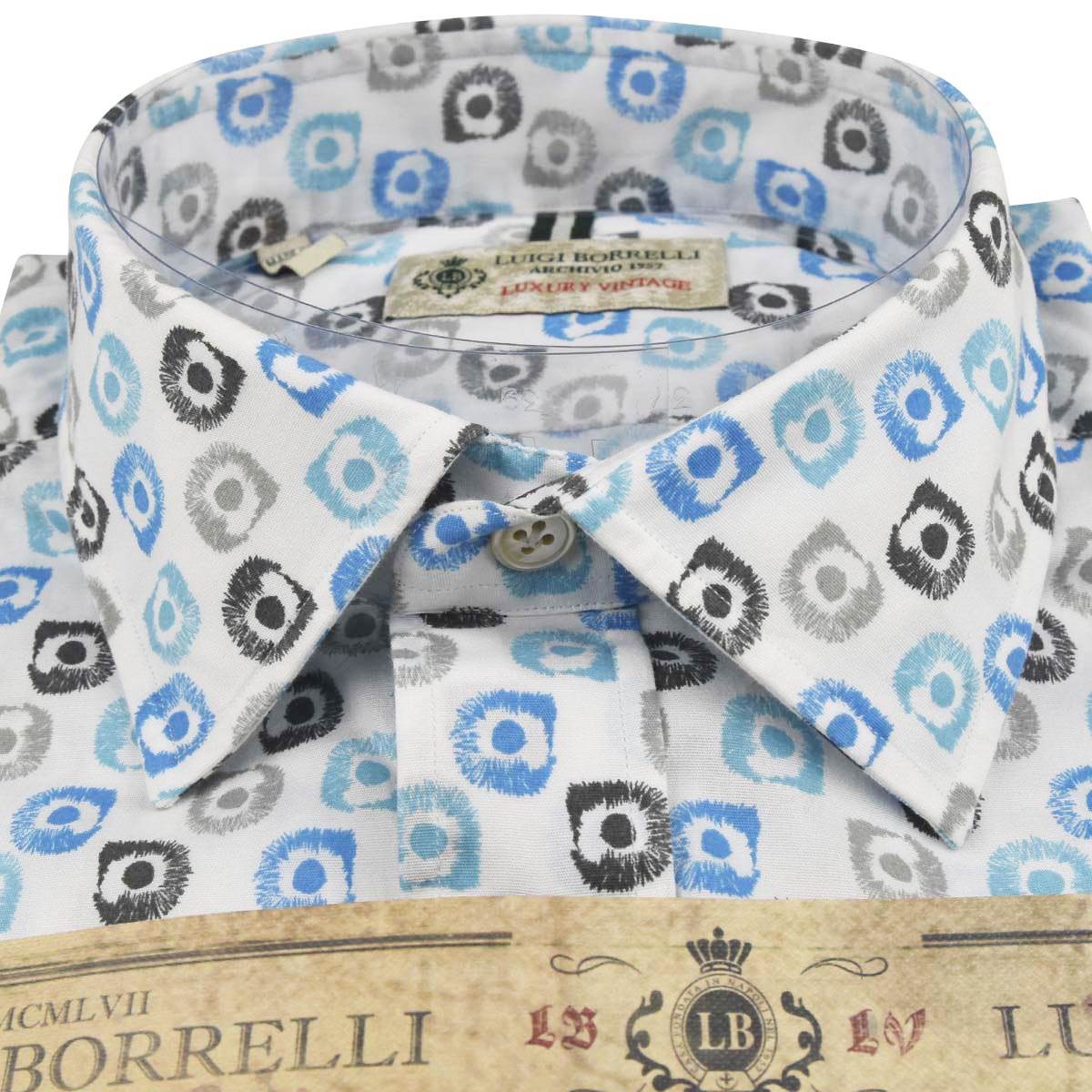 LUIGI BORRELLI Multicolor Cotton Ea Shirt
