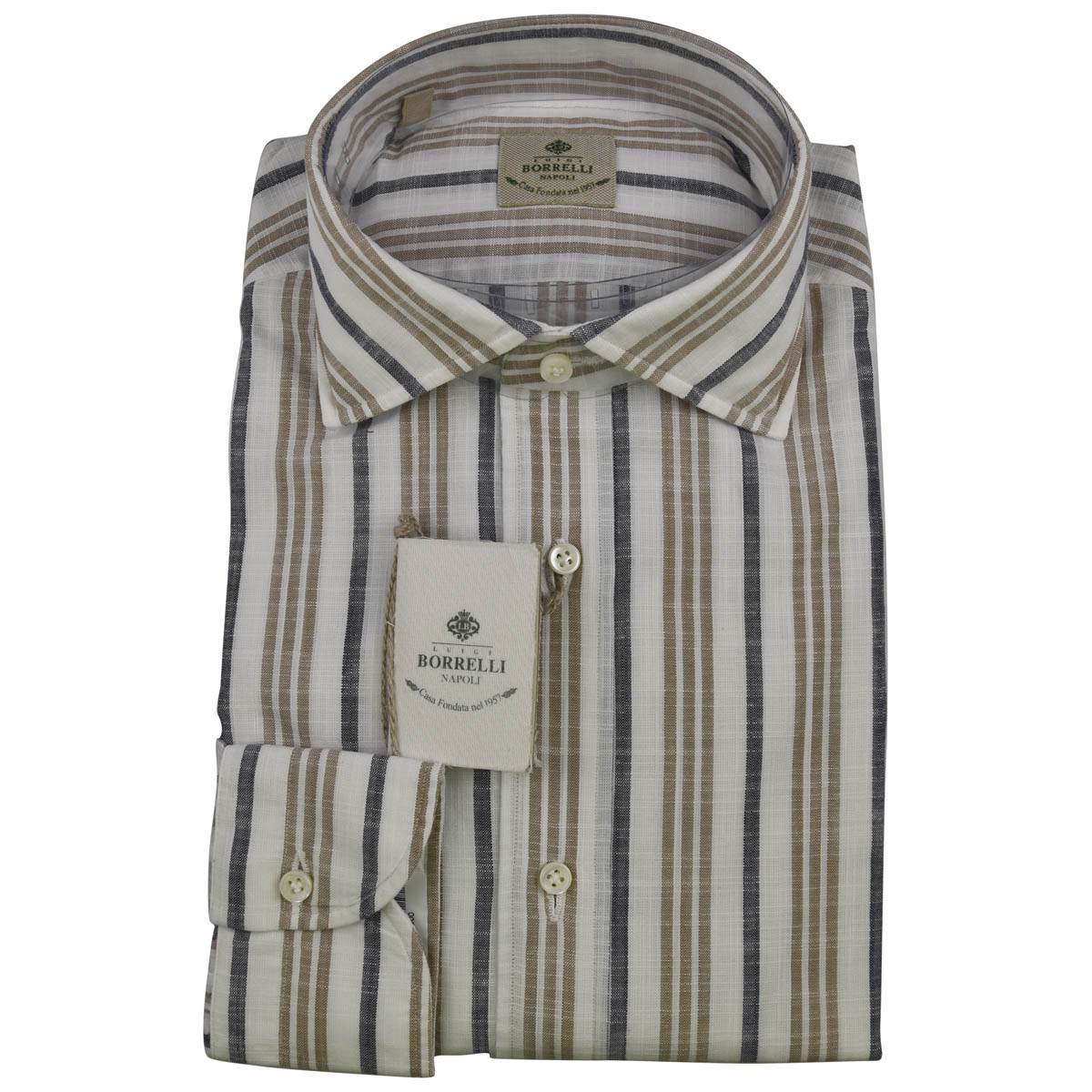 LUIGI BORRELLI Multicolor Cotton Shirt