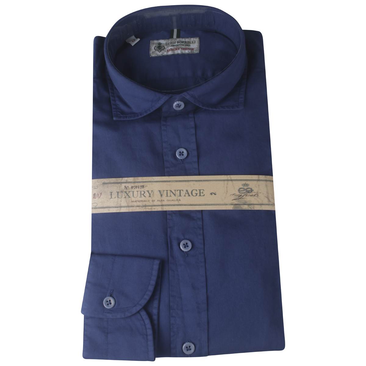 Luigi Borrelli LUIGI BORRELLI Blue Cotton Shirt Blue 000