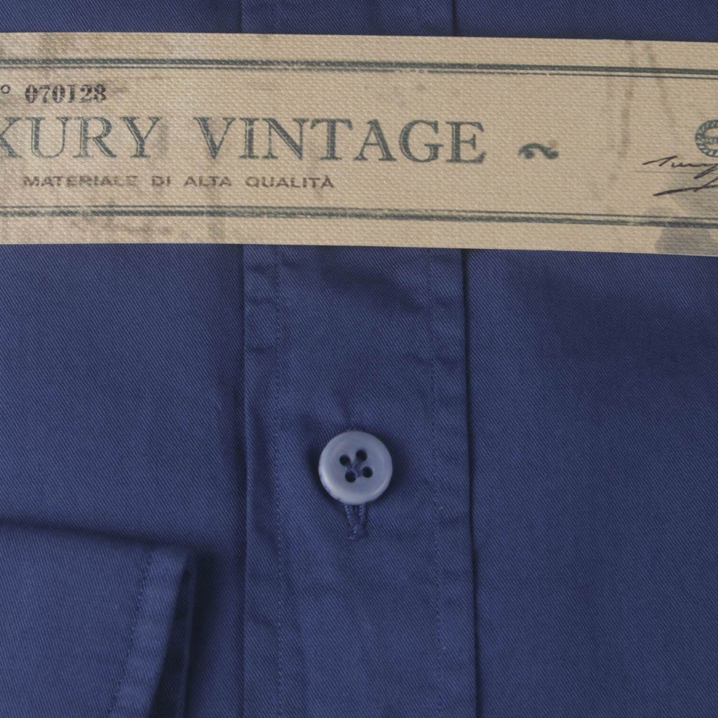 LUIGI BORRELLI Blue Cotton Shirt