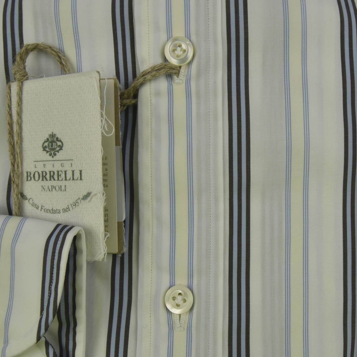 LUIGI BORRELLI Multicolor Cotton Shirt