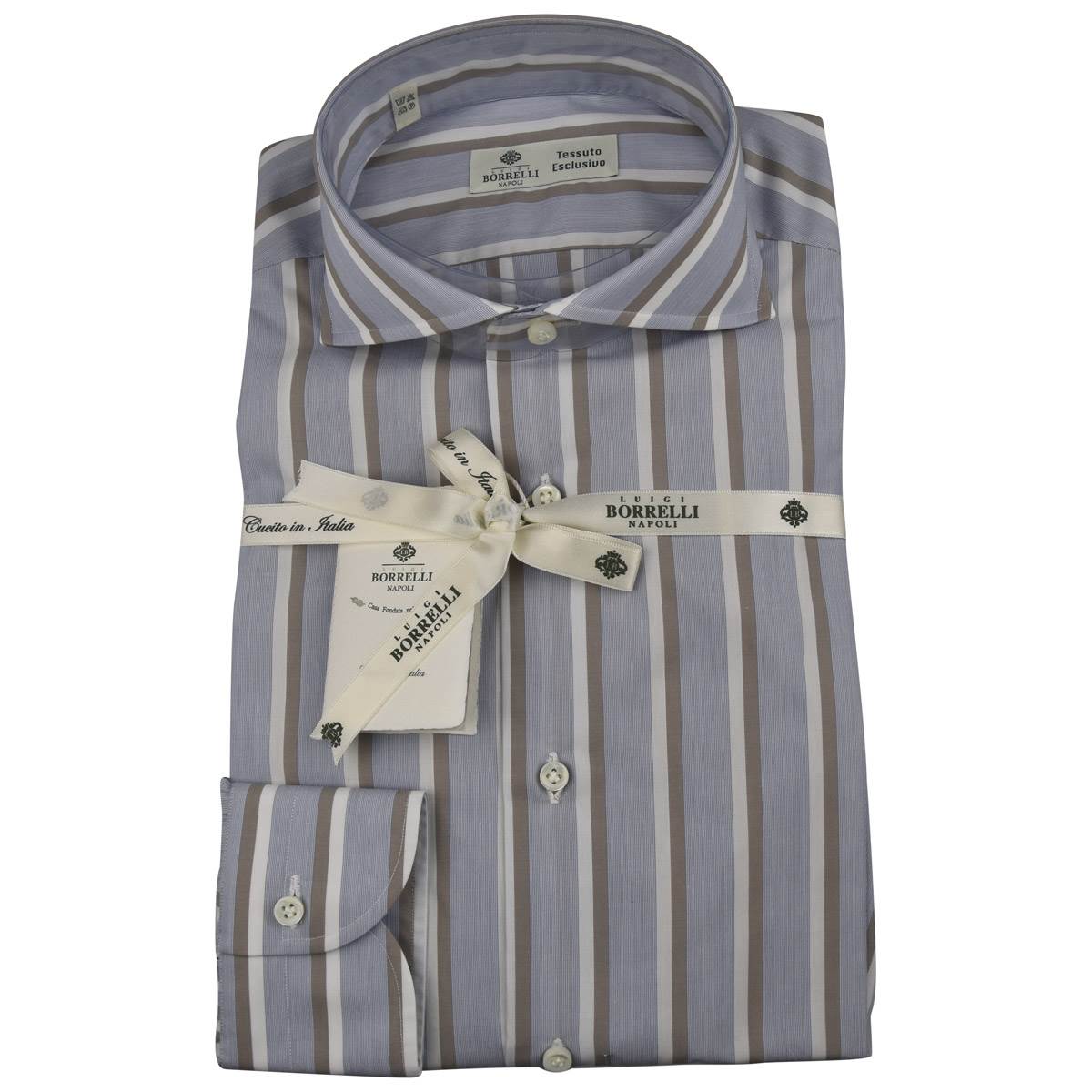 LUIGI BORRELLI Multicolor Cotton Shirt