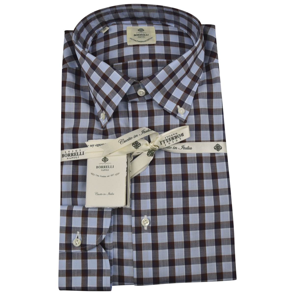 LUIGI BORRELLI Multicolor Cotton Shirt