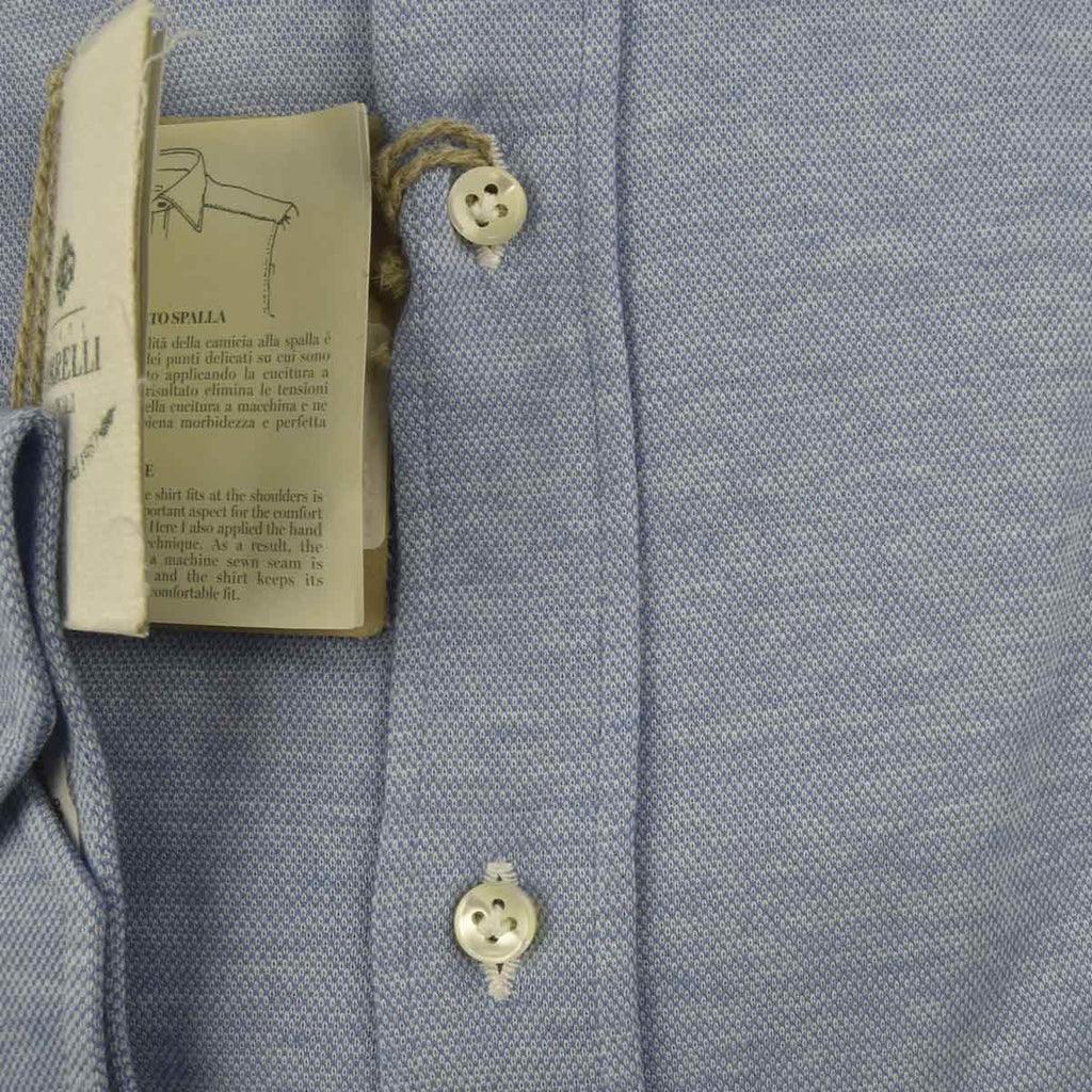 Luigi Borrelli LUIGI BORRELLI Light Blue Cotton Shirt Light Blue 001