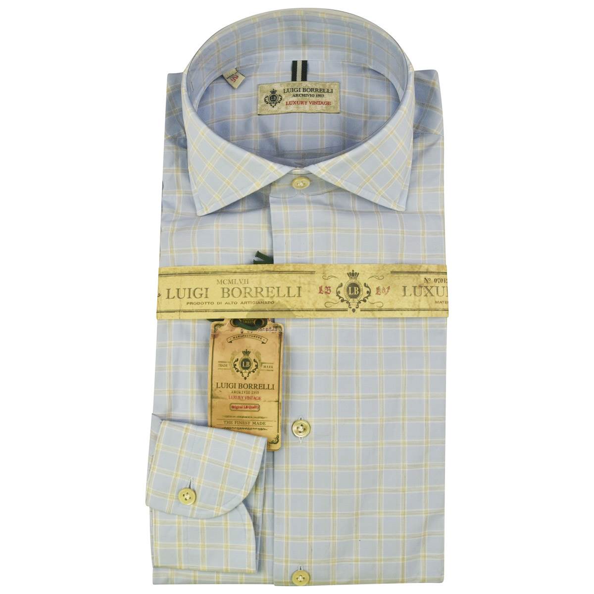 LUIGI BORRELLI Multicolor Cotton Shirt