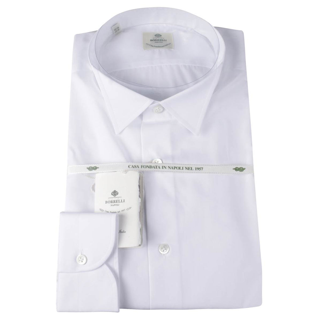 LUIGI BORRELLI White Cotton Shirt