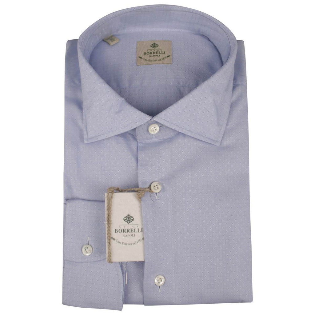 Luigi Borrelli LUIGI BORRELLI Light Blue Cotton Shirt Light Blue 000