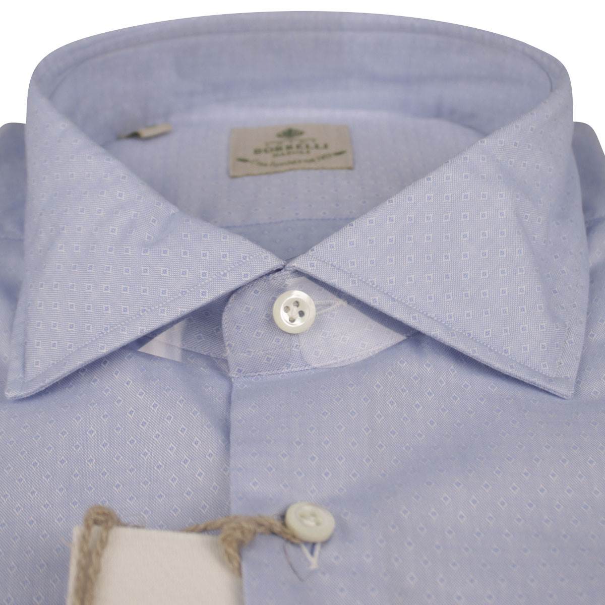 LUIGI BORRELLI Light Blue Cotton Shirt