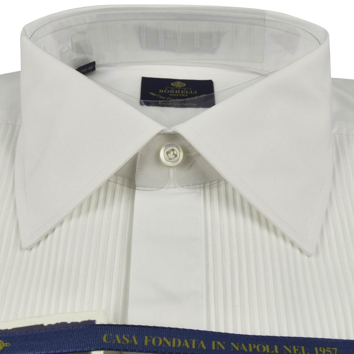 LUIGI BORRELLI White Cotton Shirt