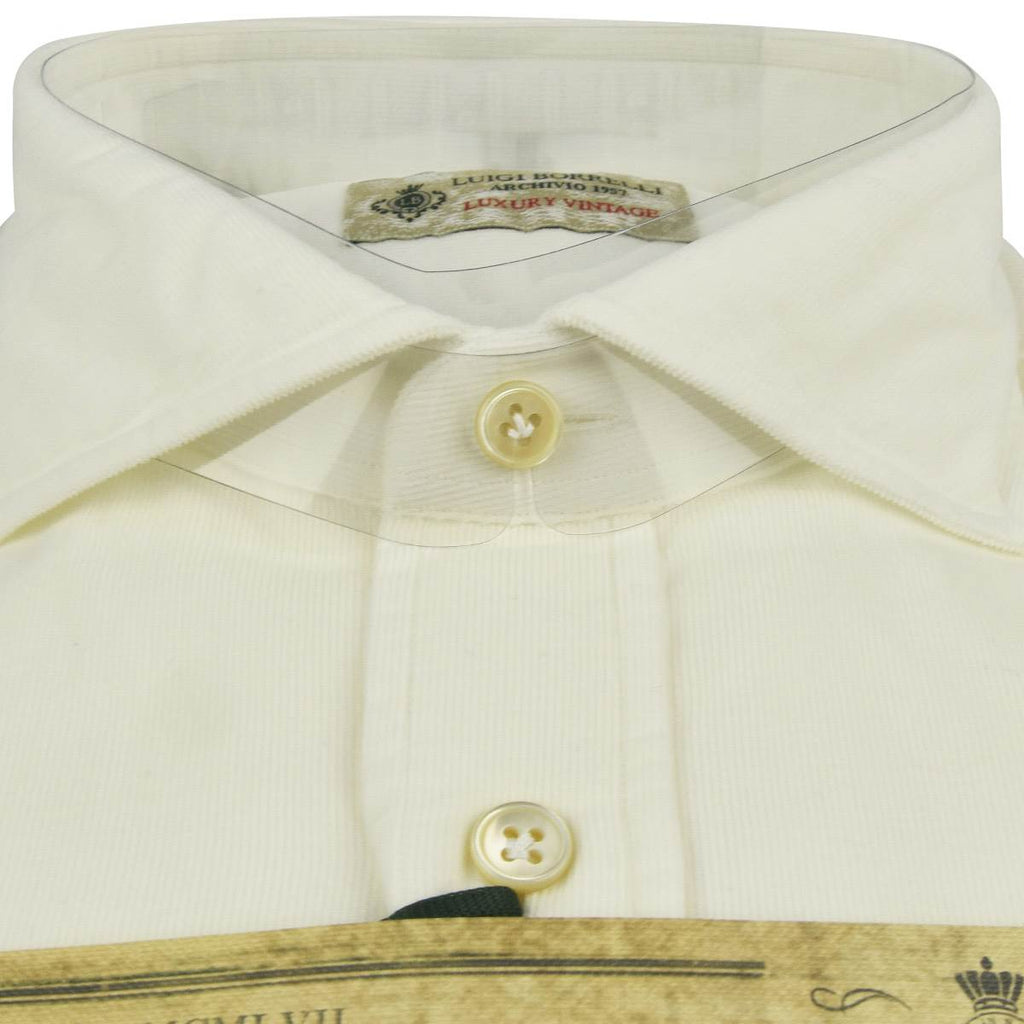 LUIGI BORRELLI White Cotton Shirt