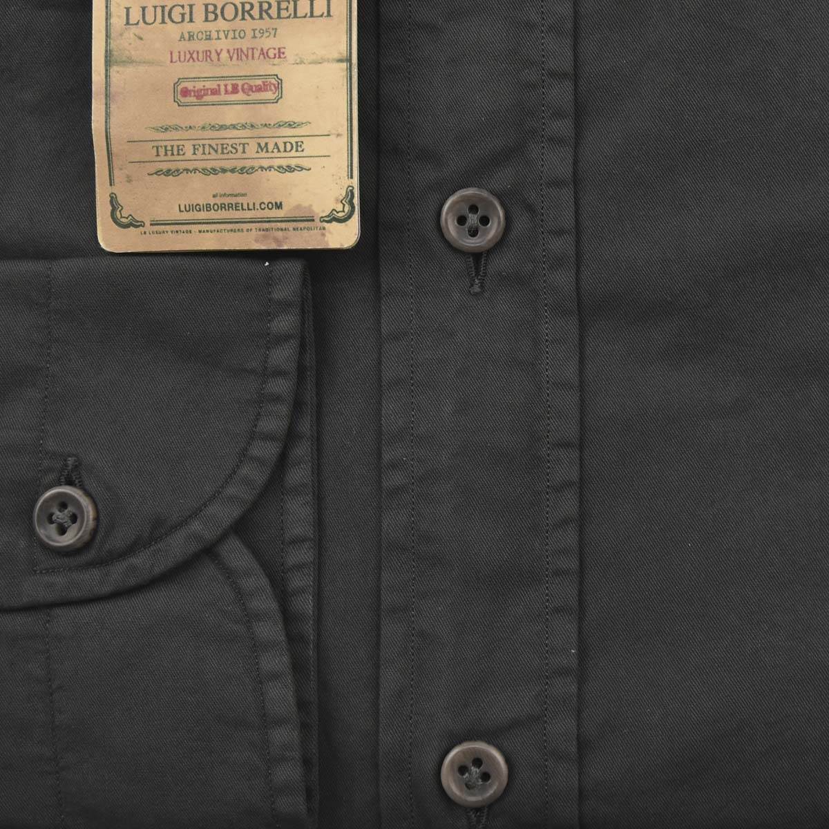 Luigi Borrelli LUIGI BORRELLI Gray Cotton Shirt Gray 001