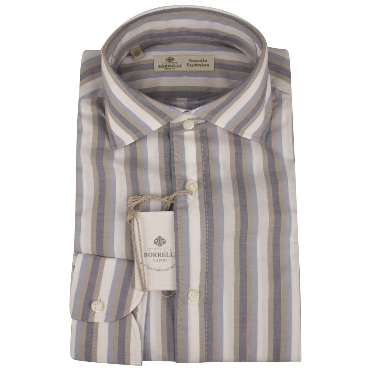 LUIGI BORRELLI Multicolor Cotton Shirt