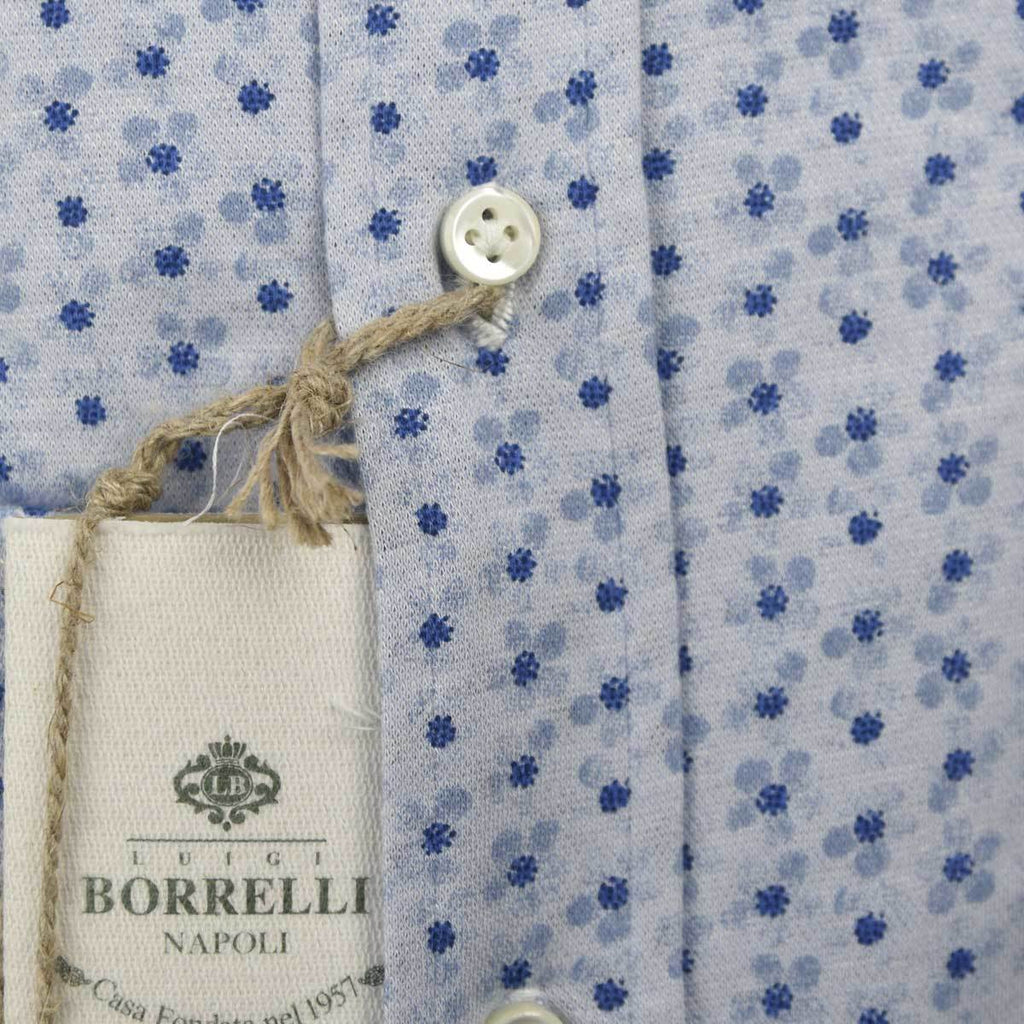 Luigi Borrelli LUIGI BORRELLI Blue Cotton Shirt Blue 001