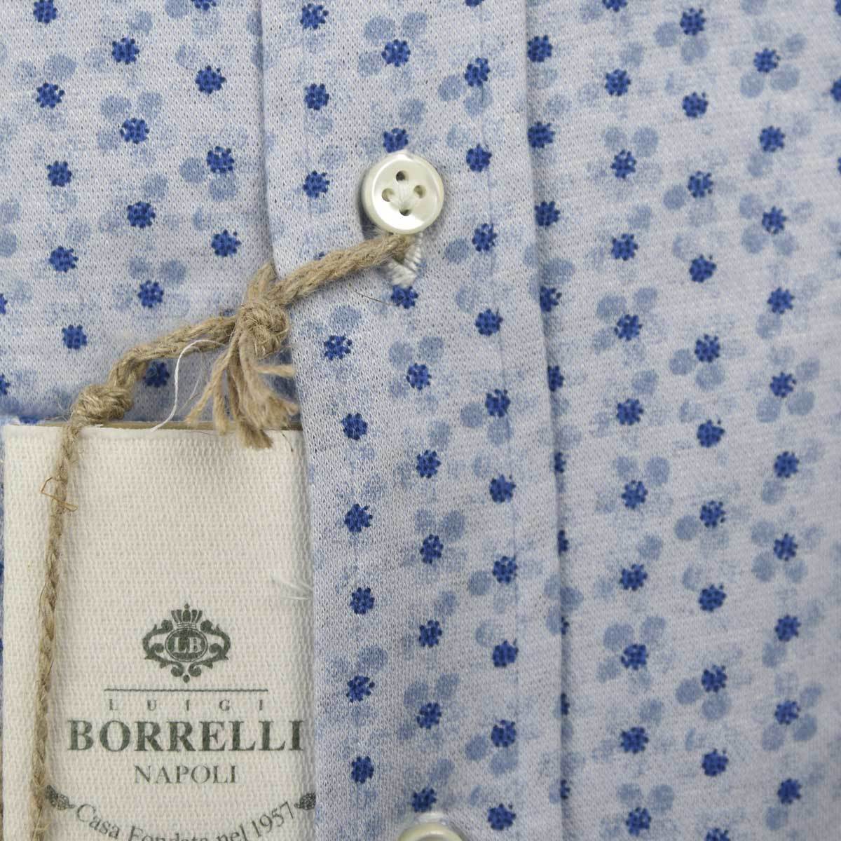 Luigi Borrelli LUIGI BORRELLI Blue Cotton Shirt Blue 001