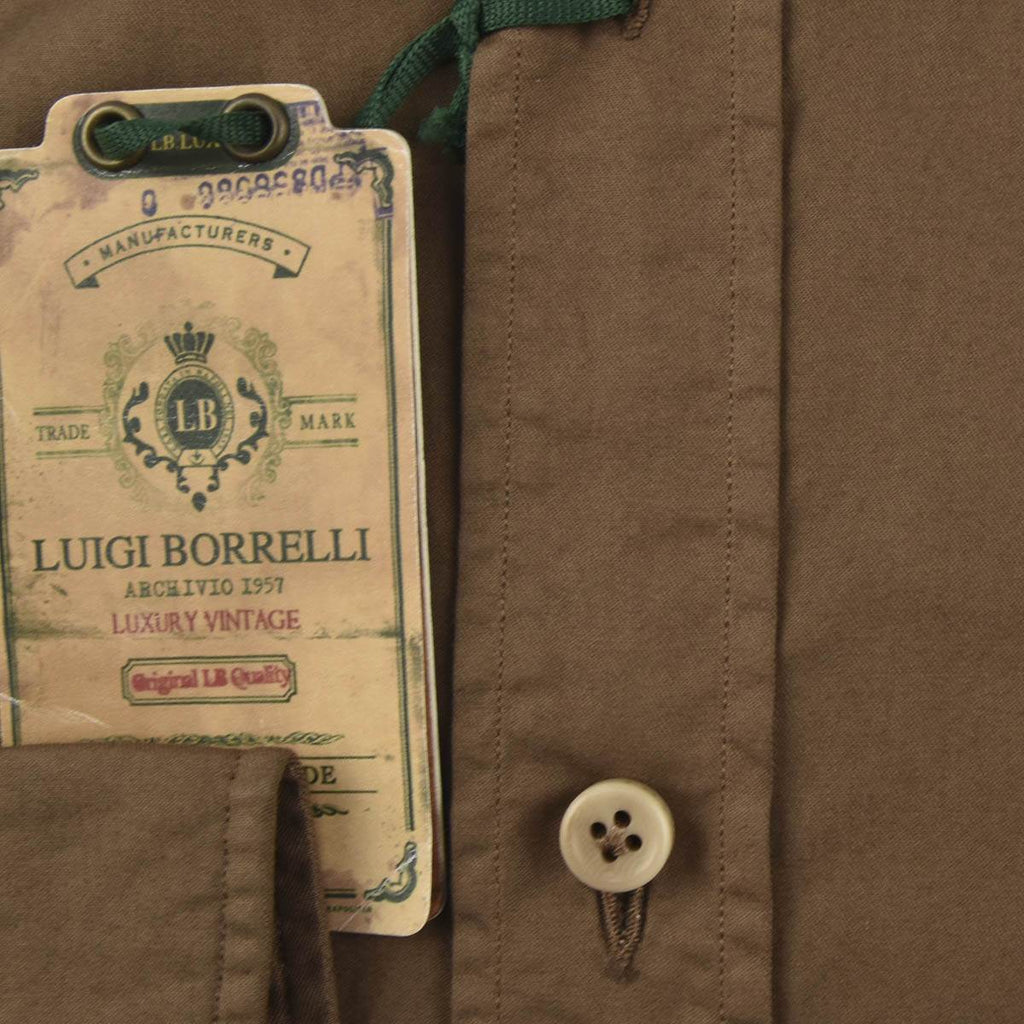 Luigi Borrelli LUIGI BORRELLI Brown Cotton Shirt Brown 001