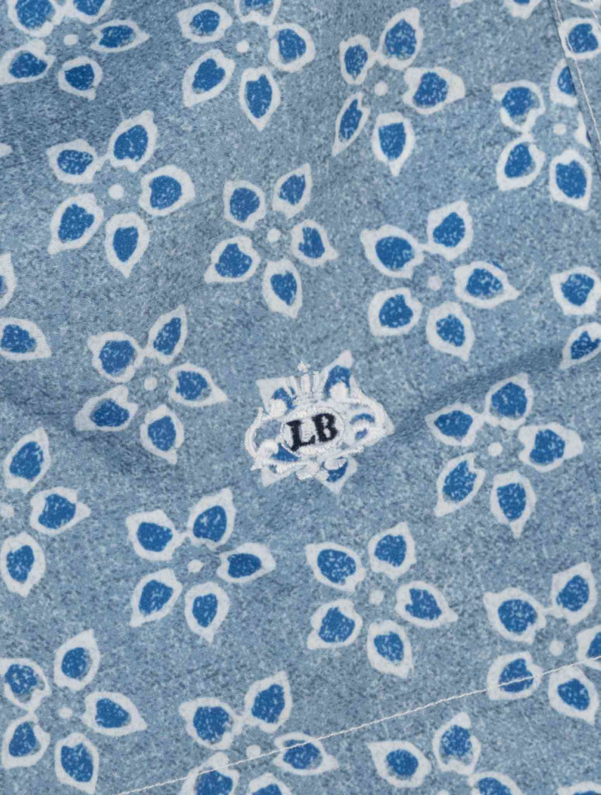Luigi Borrelli Blue Pl Swim Trunks