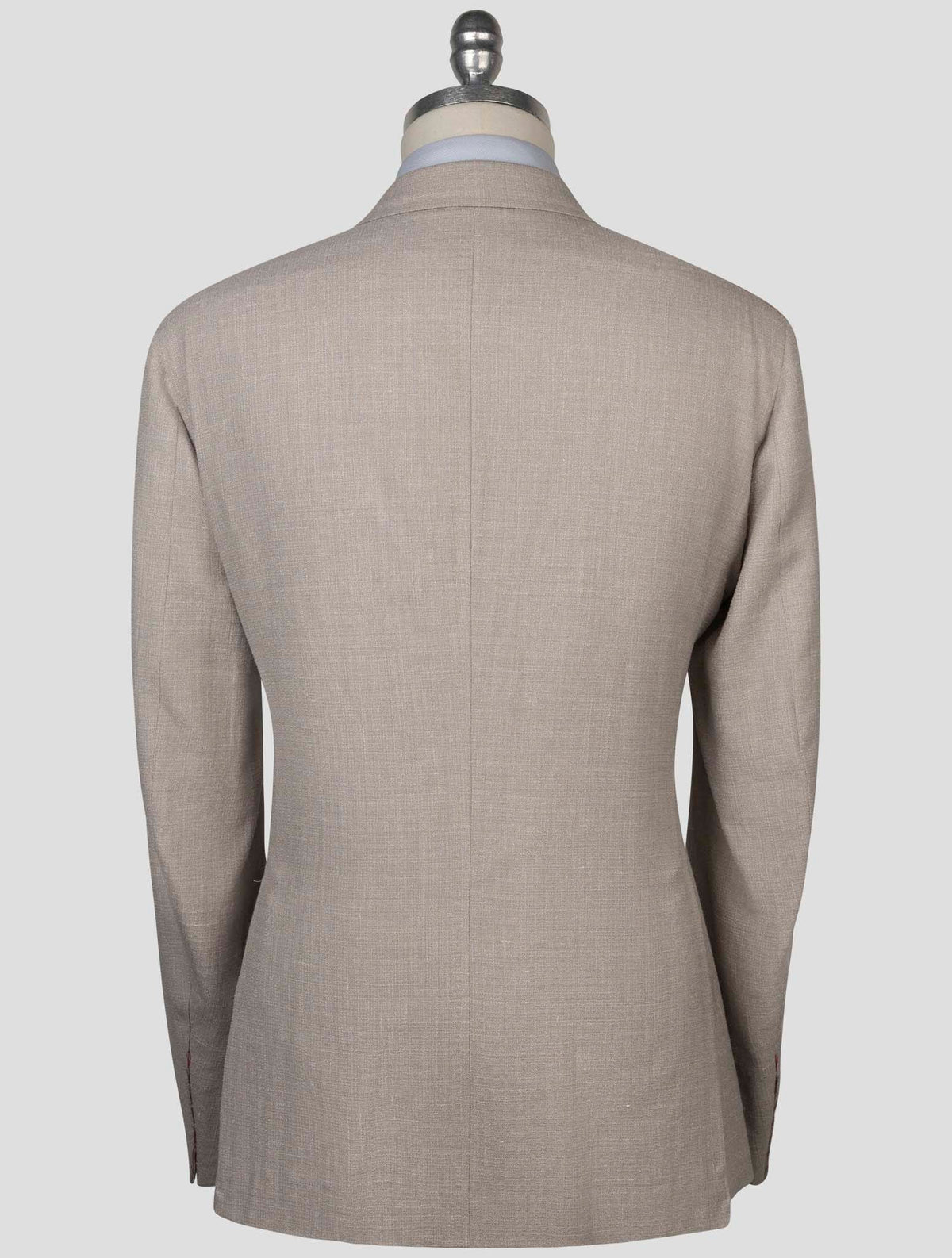 Isaia Beige Wool Silk Linen Suit