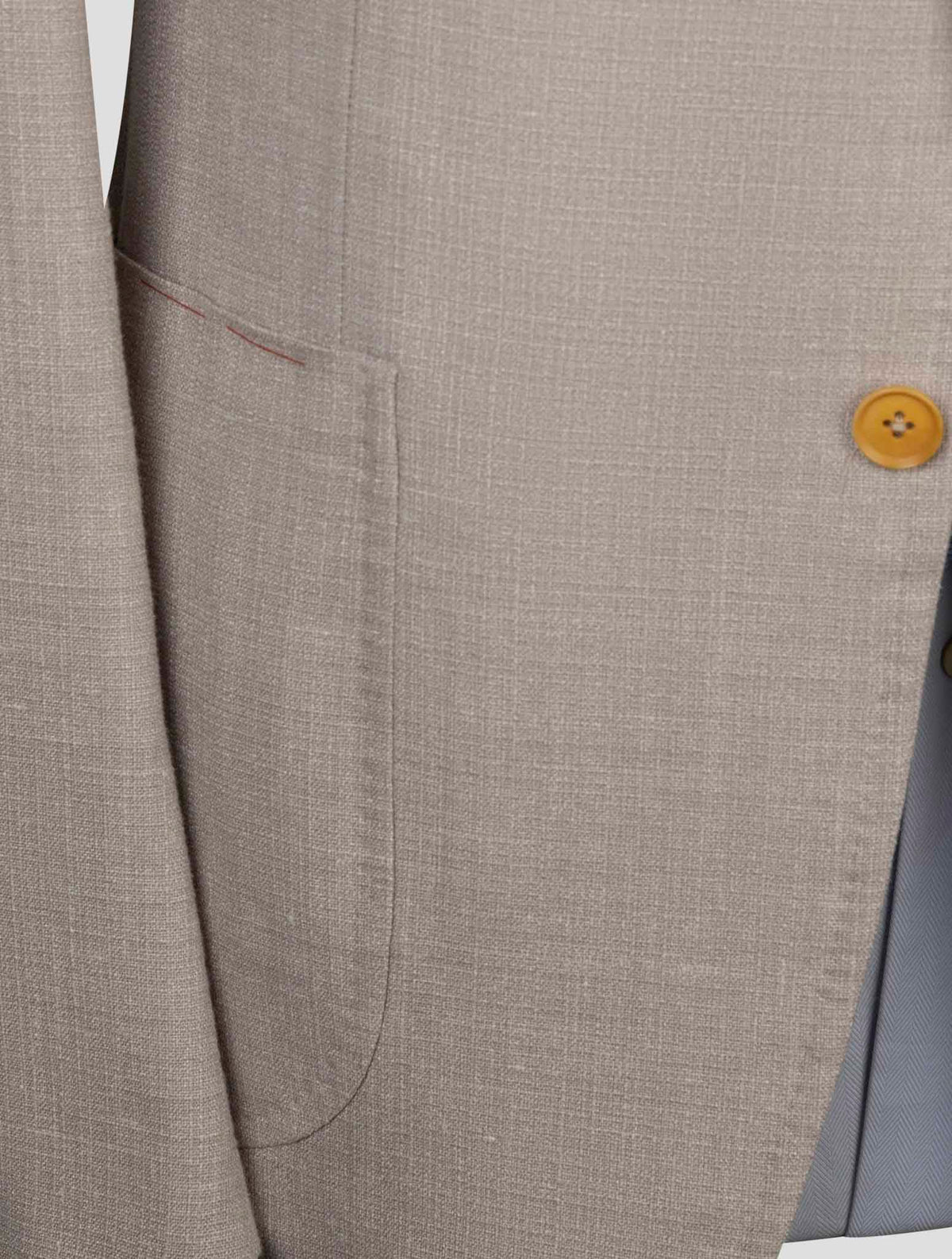 Isaia Beige Wool Silk Linen Suit