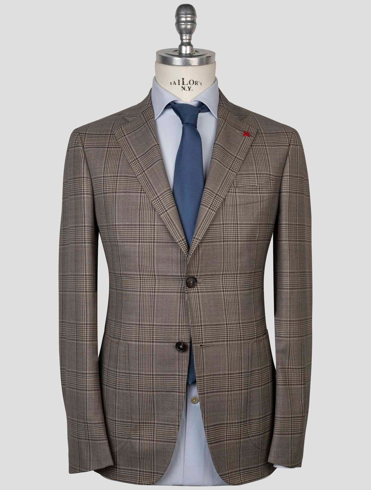Isaia Isaia Taupe Wool Suit Taupe 000