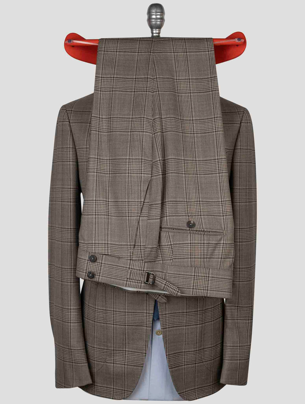 Isaia Taupe Wool Suit