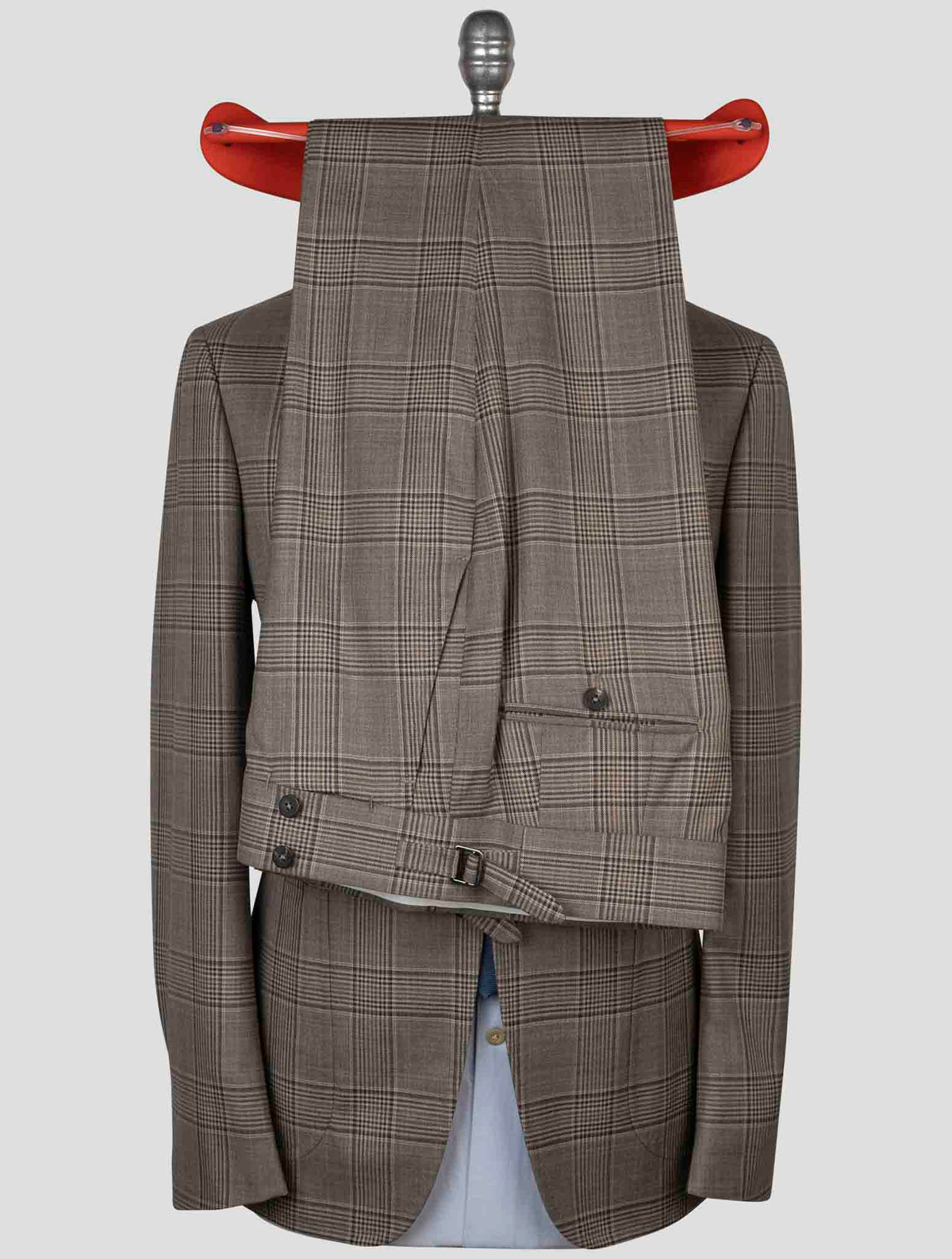 Isaia Taupe Wool Suit