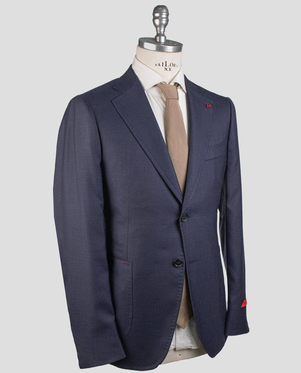 Isaia Isaia Blue Cashmere Silk Blazer Blue 001