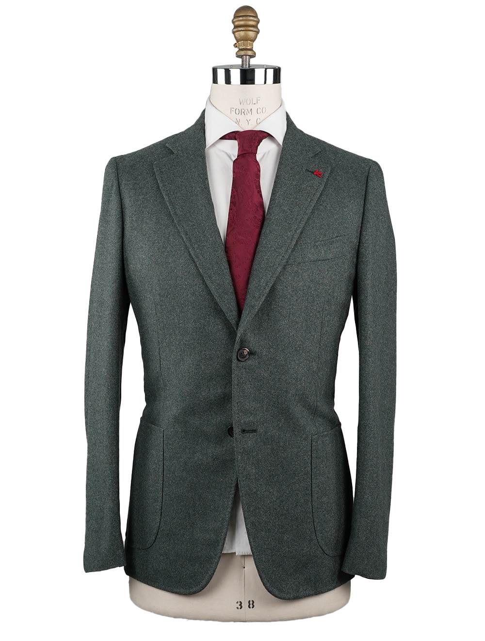 Isaia Green Cashmere Blazer