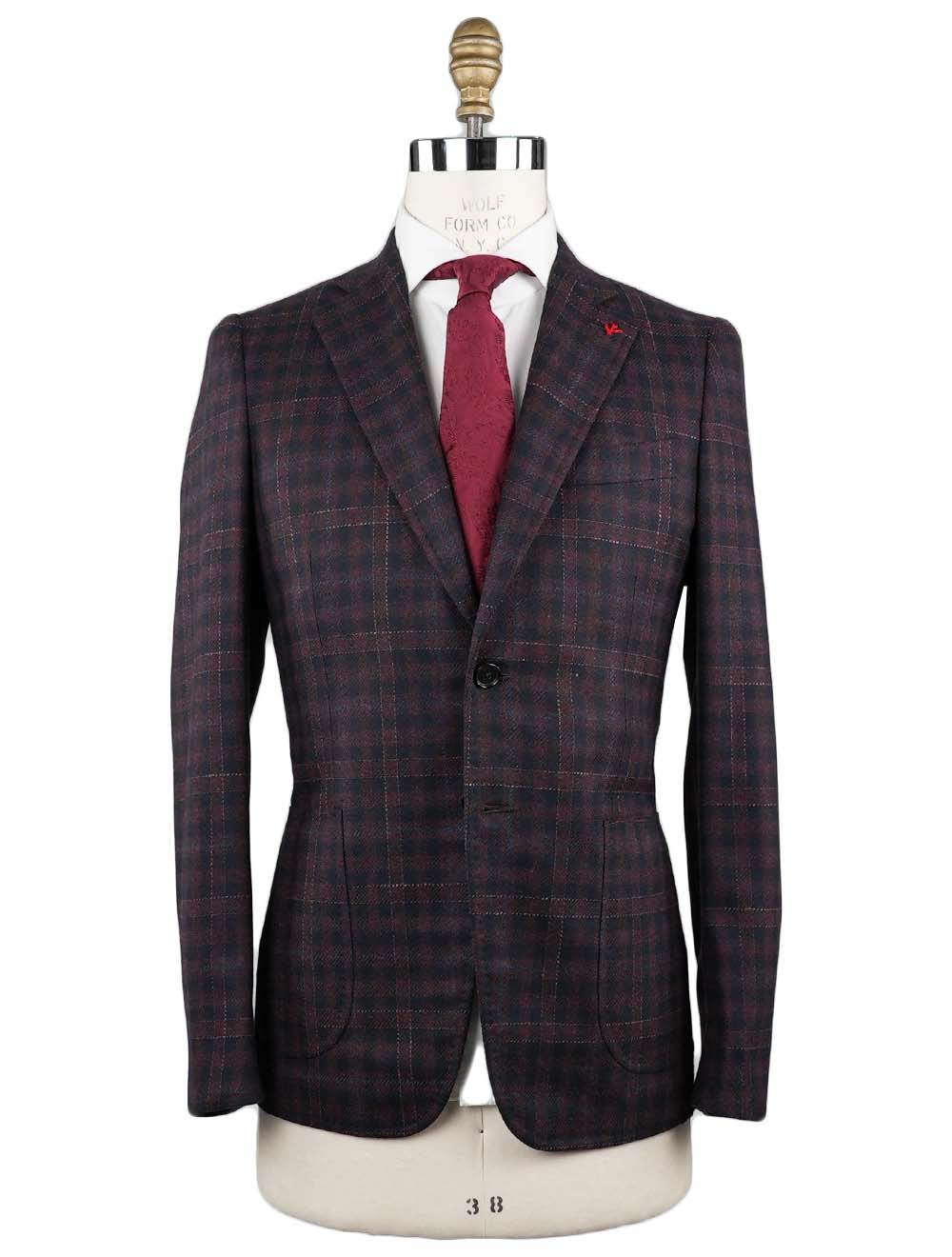 Isaia Multicolor Wool Cashmere Blazer
