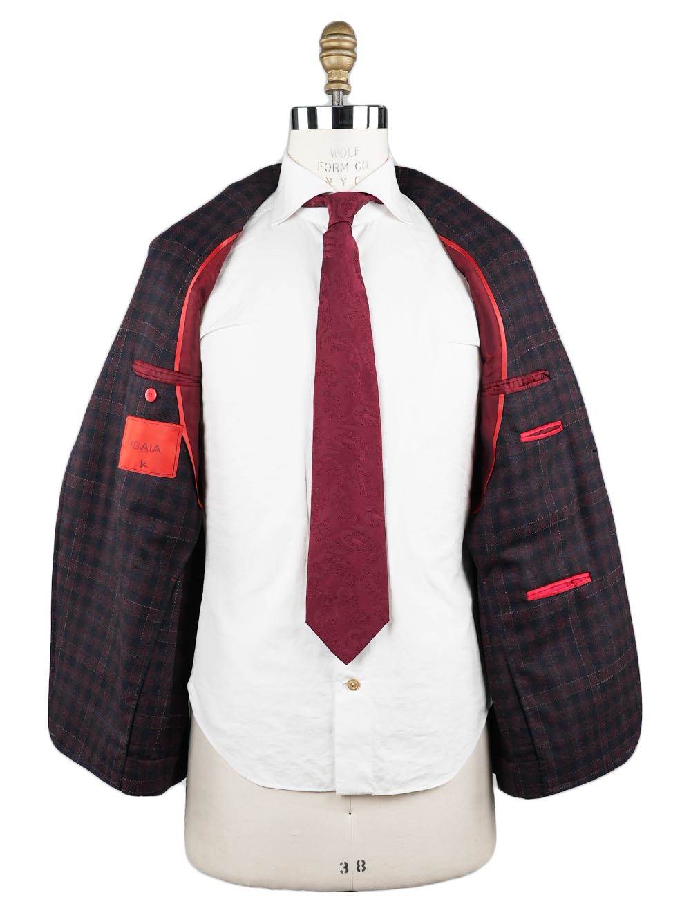 Isaia Multicolor Wool Cashmere Blazer