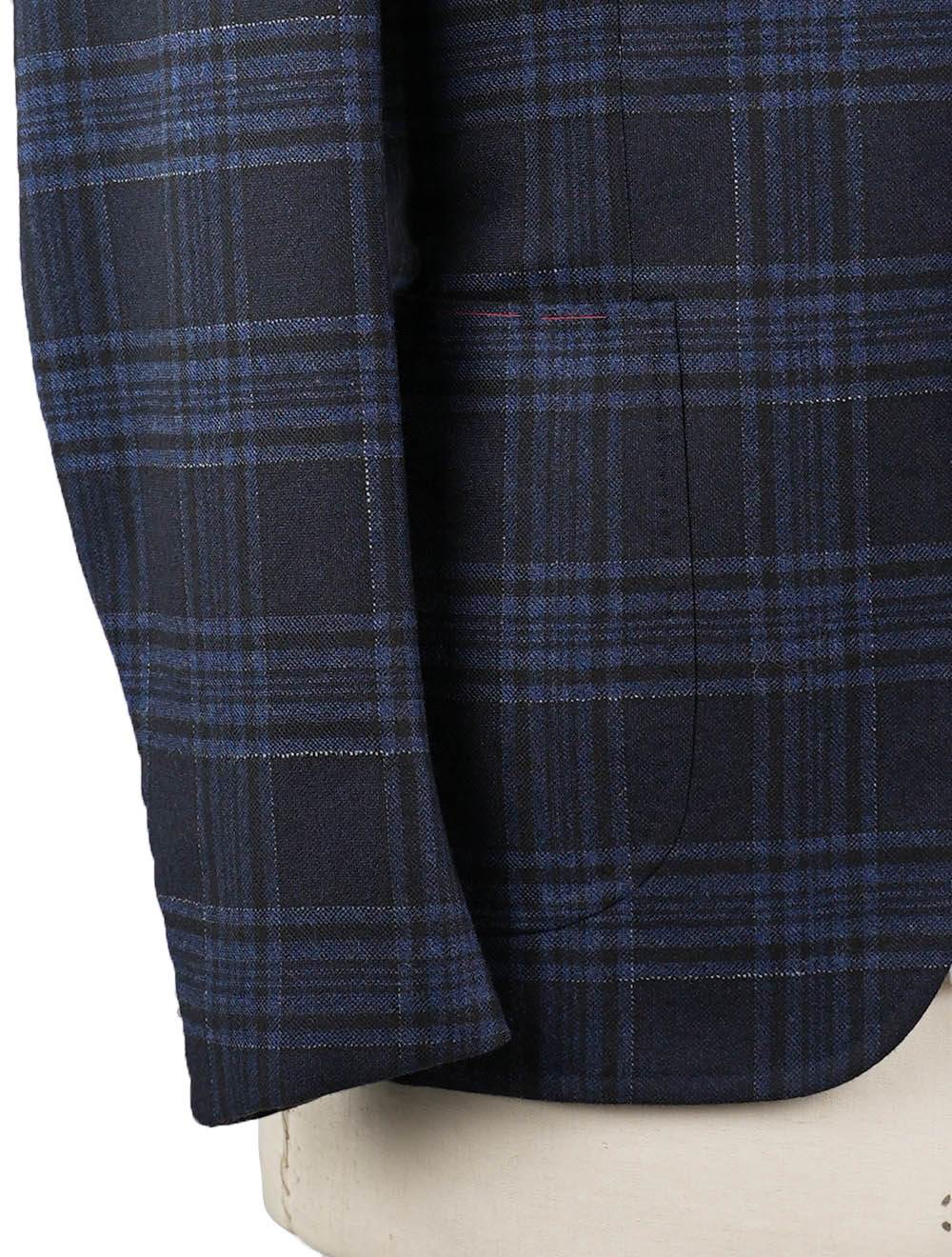 Isaia Multicolor Wool Cashmere Blazer