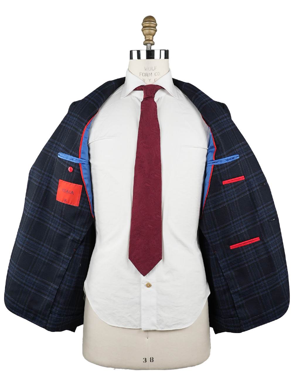 Isaia Multicolor Wool Cashmere Blazer