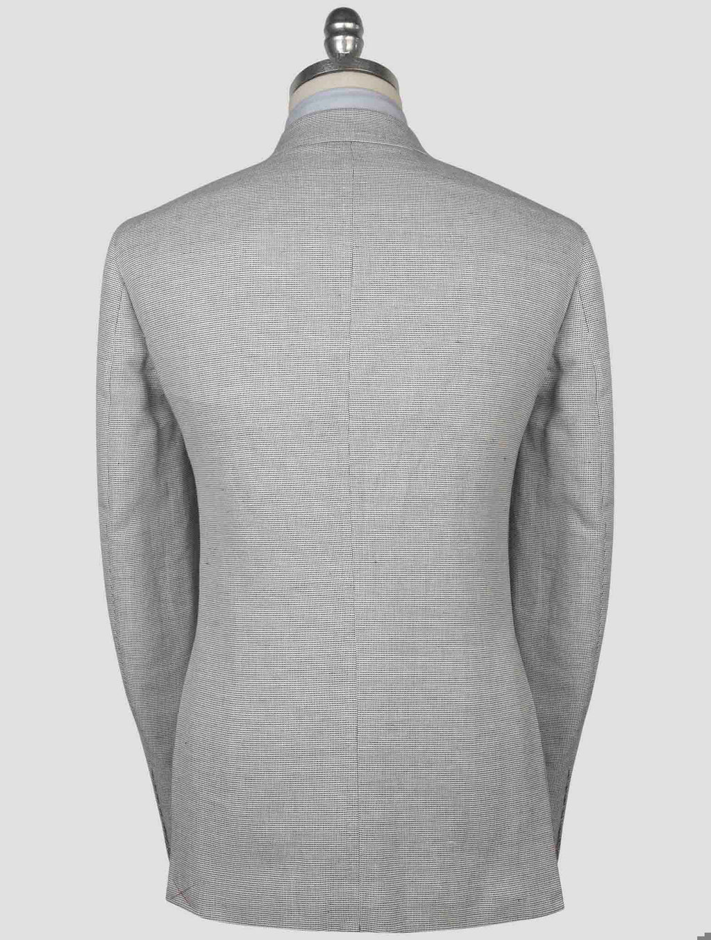 Isaia Gray Cotton Silk Blazer