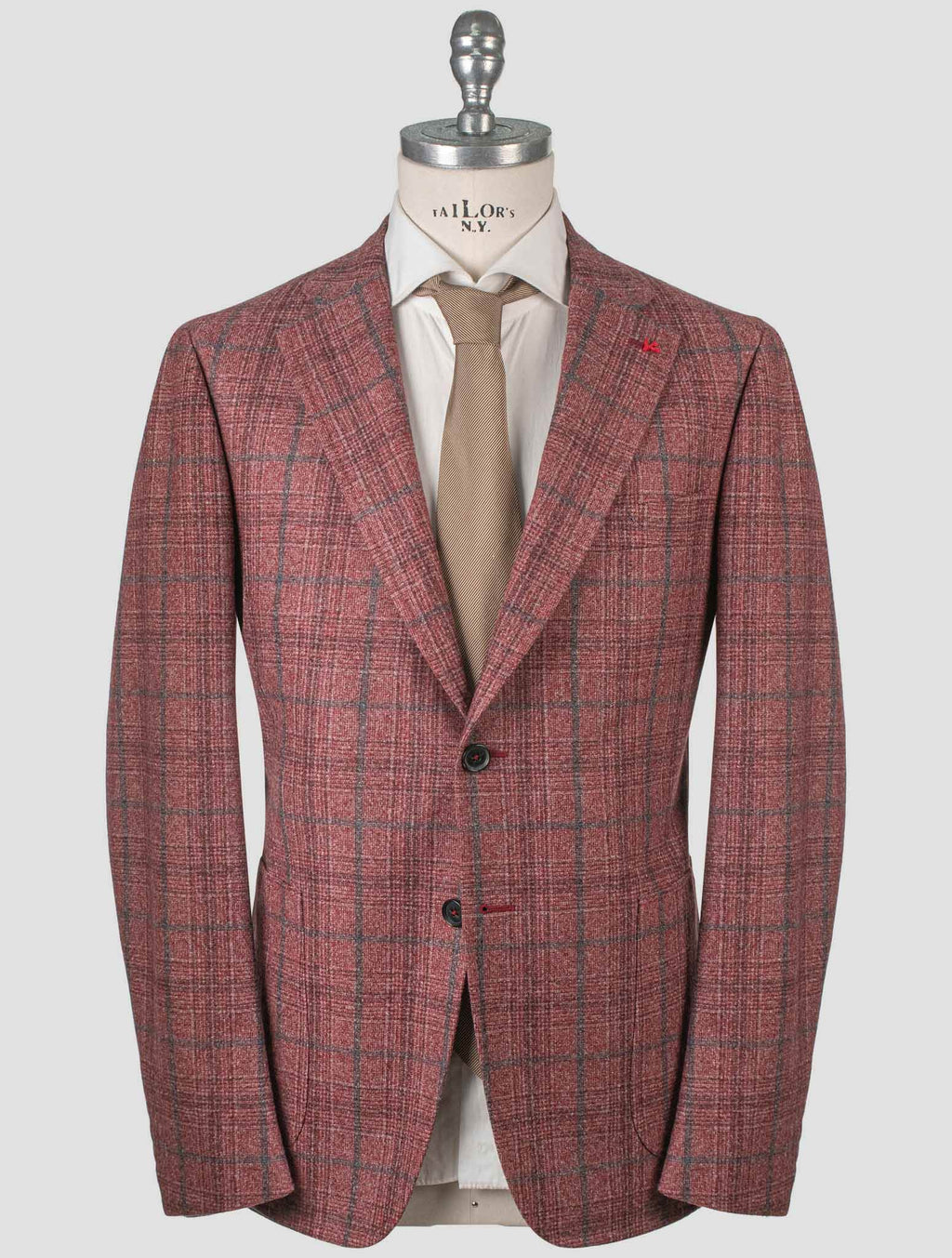 Isaia Red Wool Blazer