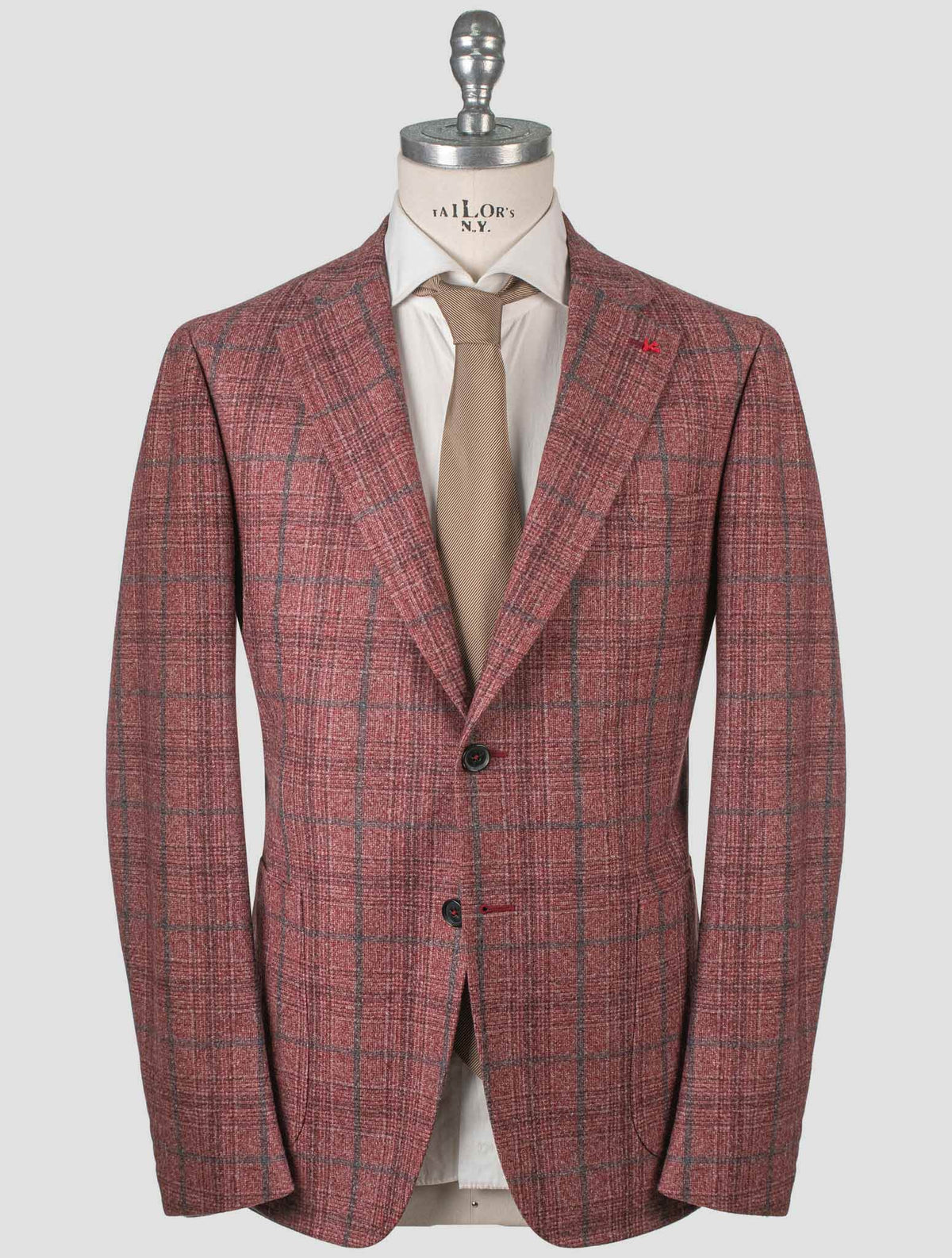 Isaia Red Wool Blazer