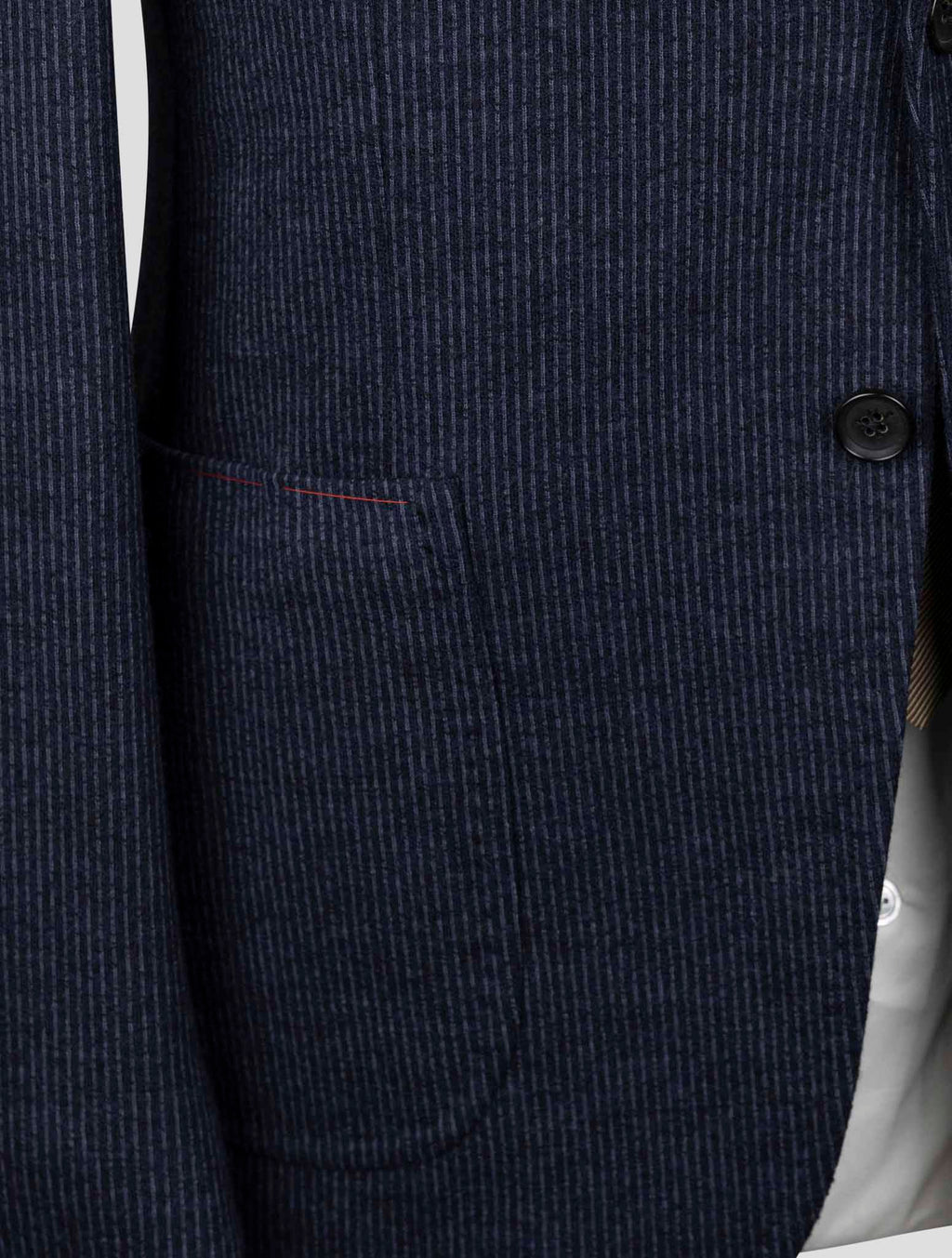 Isaia Blue Wool Blazer
