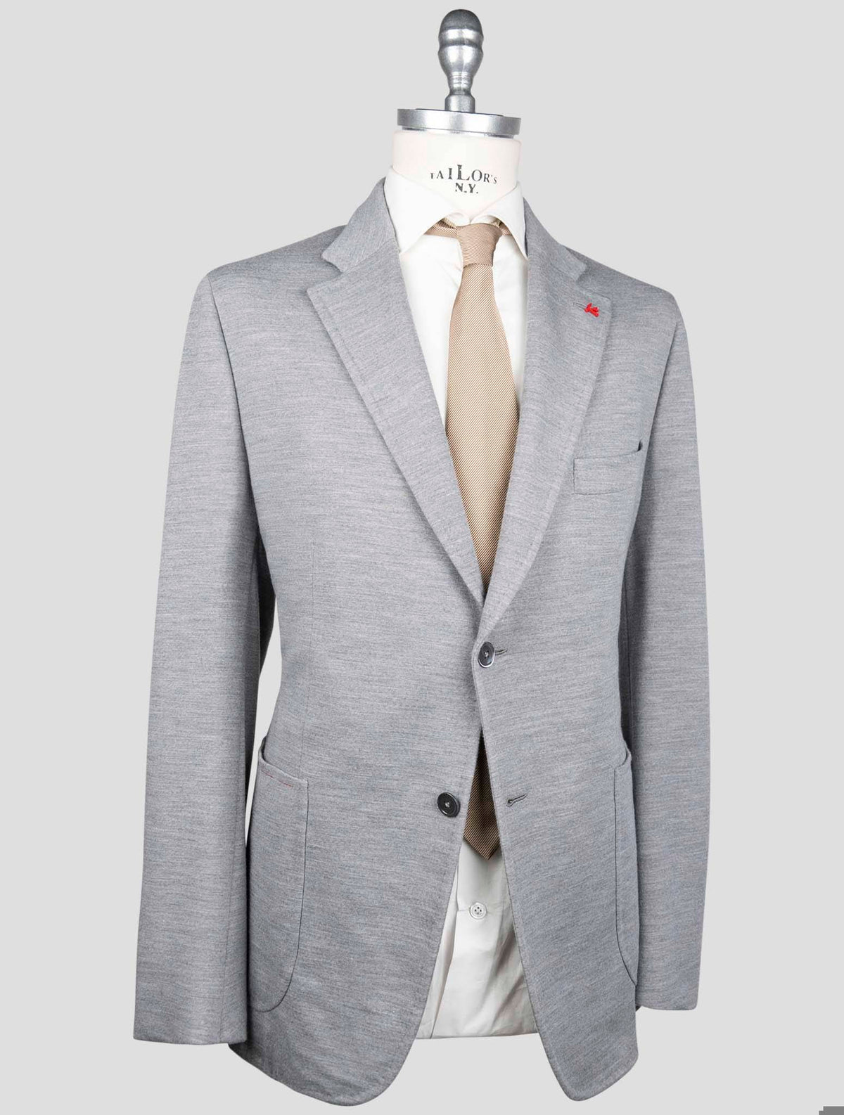 Isaia Isaia Gray Wool Pa Blazer Gray 001
