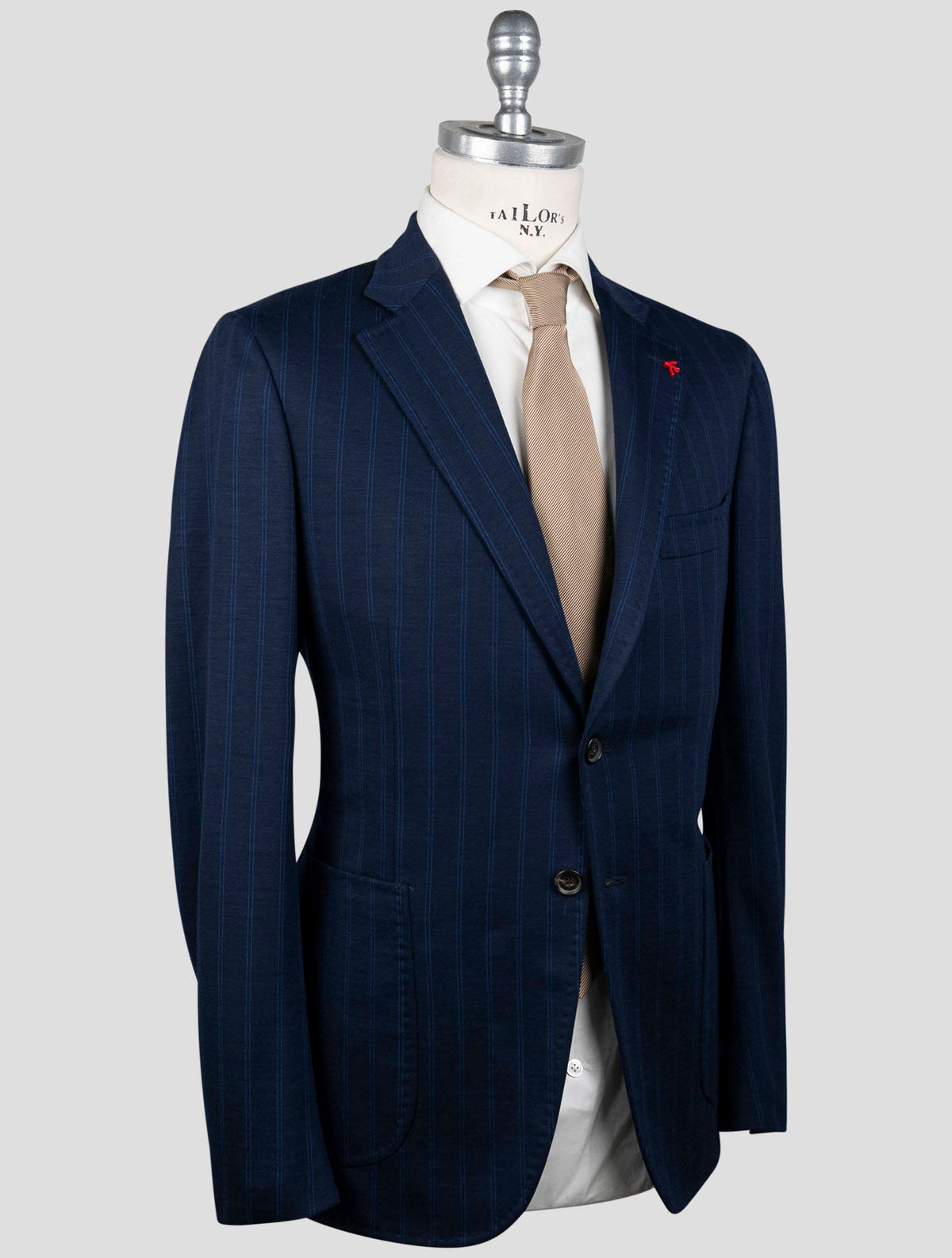 Isaia Isaia Blue Wool Pa Ea Blazer Blue 001