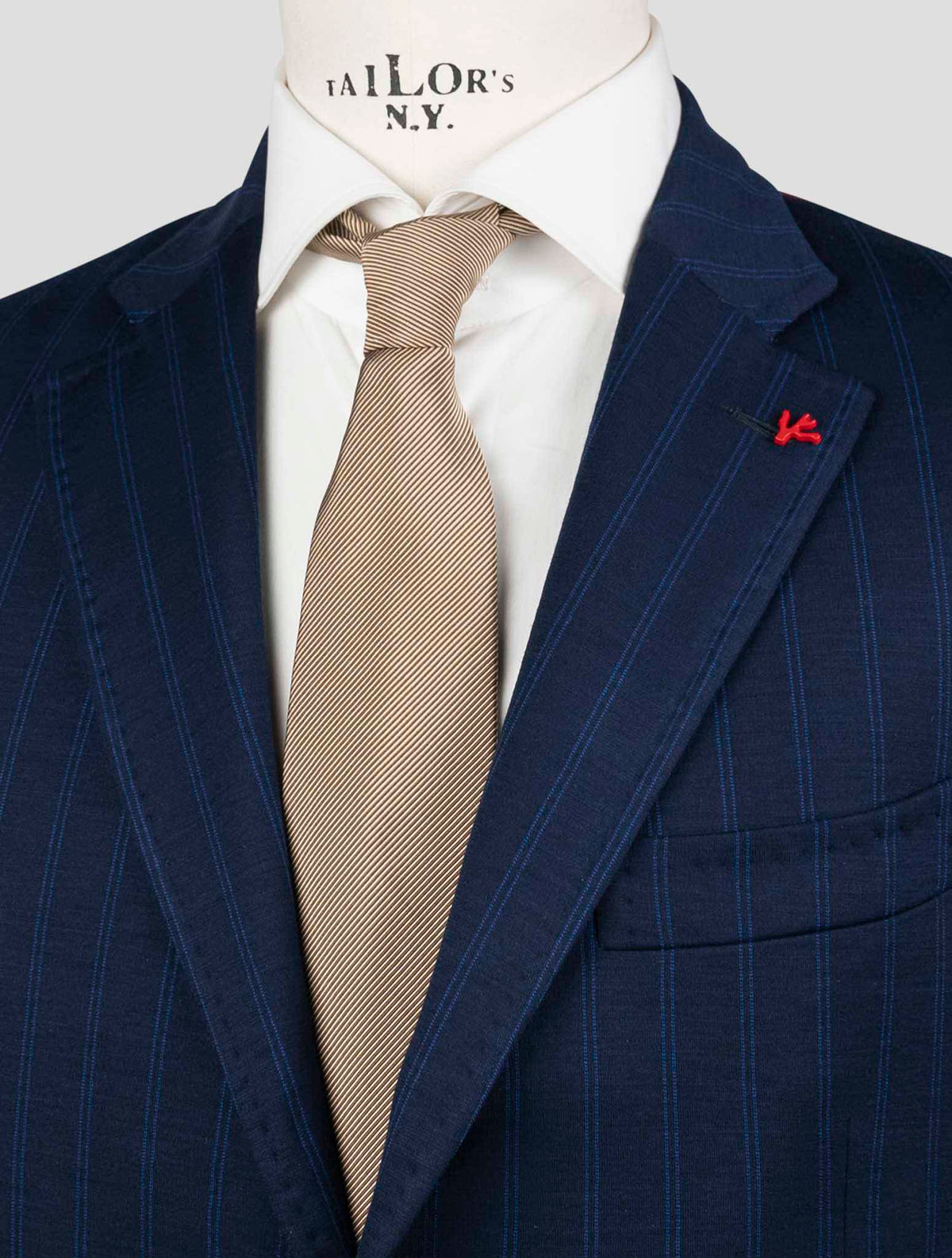 Isaia Blue Wool Pa Ea Blazer