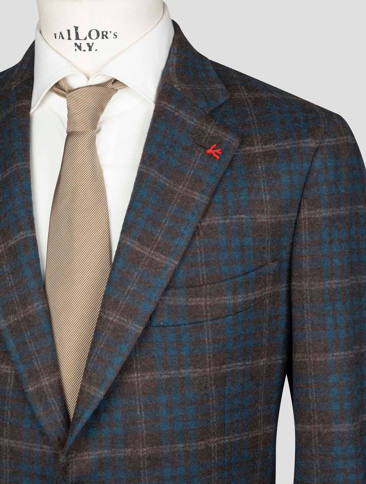Isaia Multicolor Wool Blazer