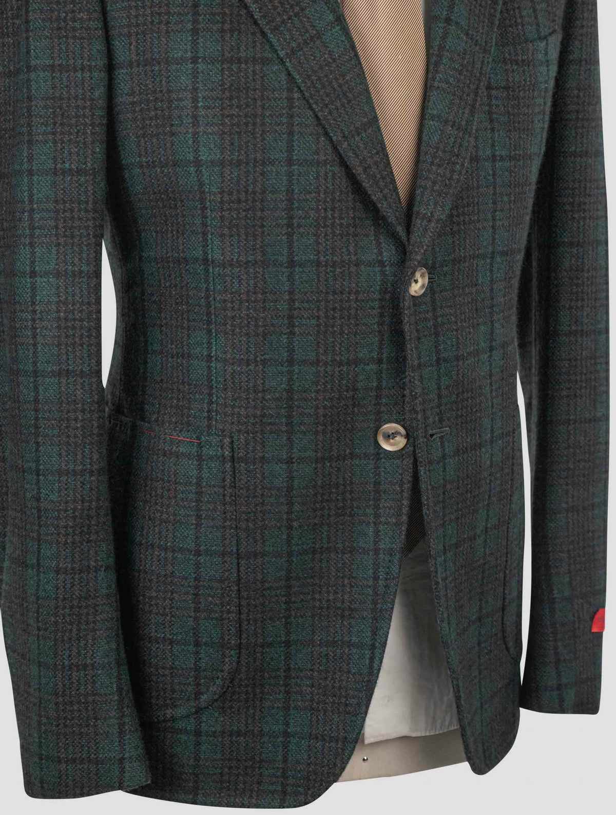 Isaia Green Cashmere Vicuna Argentina Blazer