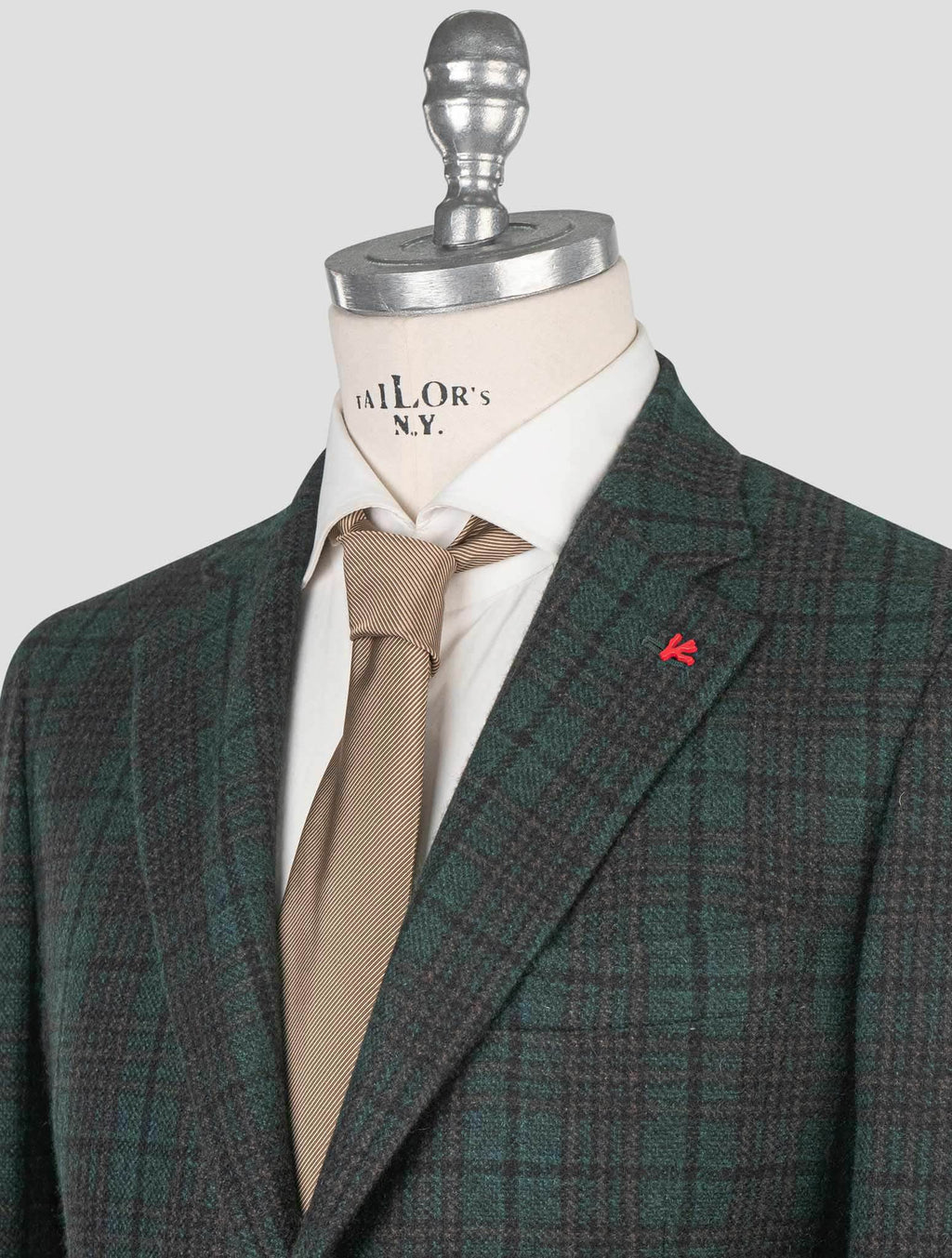 Isaia Green Cashmere Vicuna Argentina Blazer