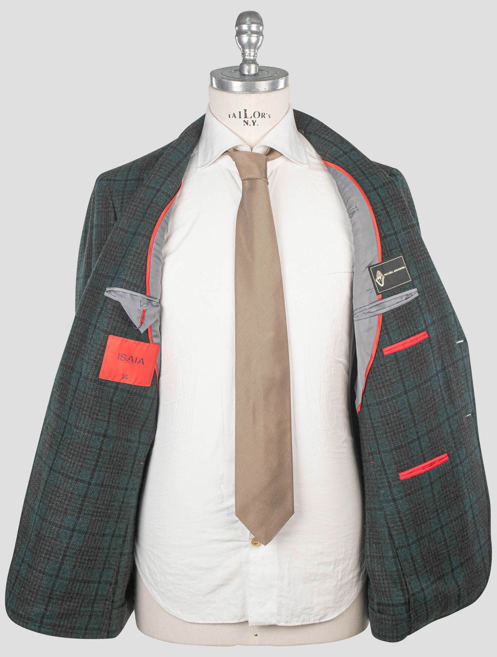 Isaia Green Cashmere Vicuna Argentina Blazer
