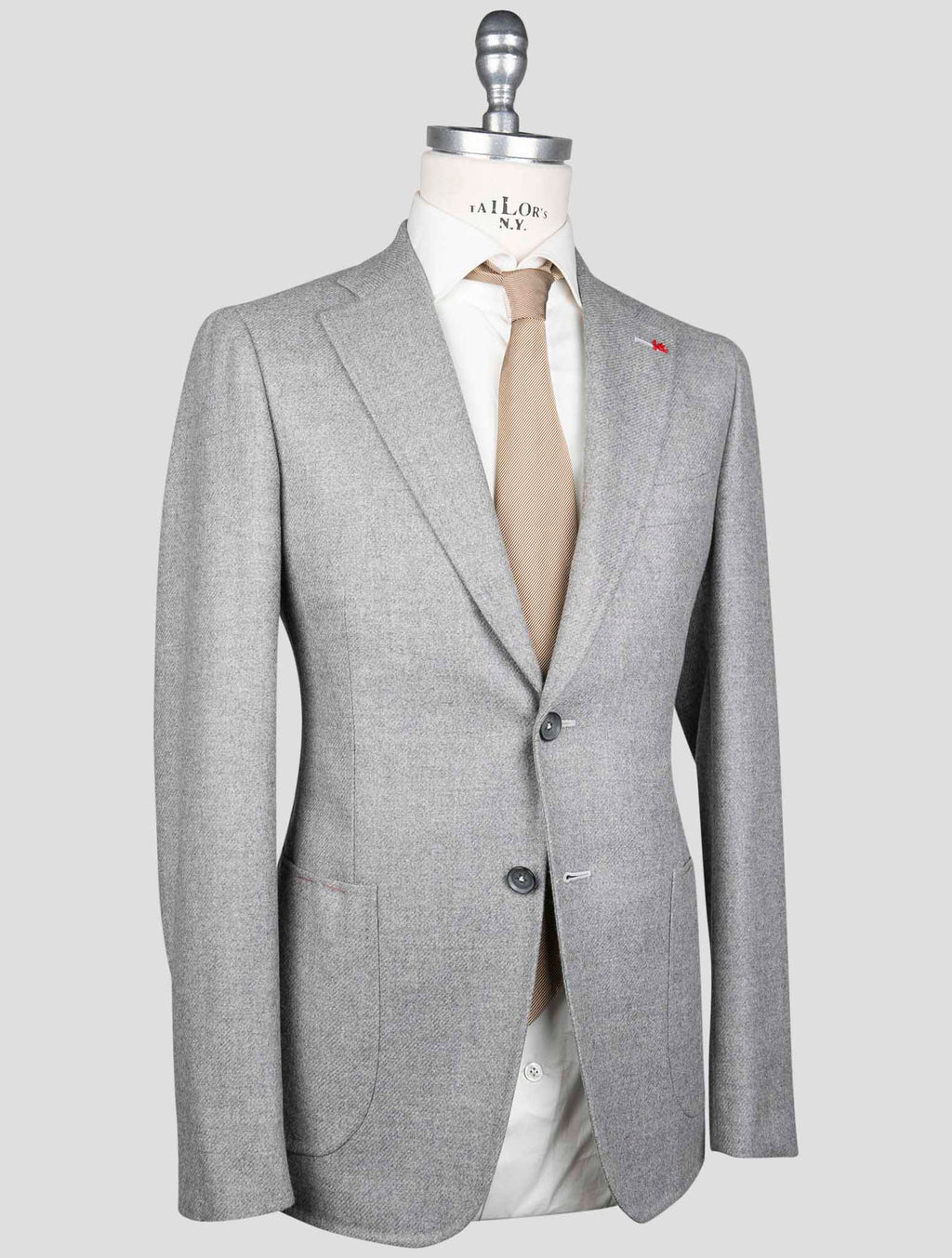 Isaia Isaia Gray Wool Cashmere Blazer Gray 001