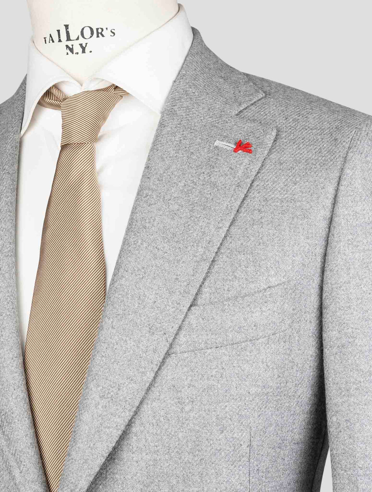Isaia Gray Wool Cashmere Blazer