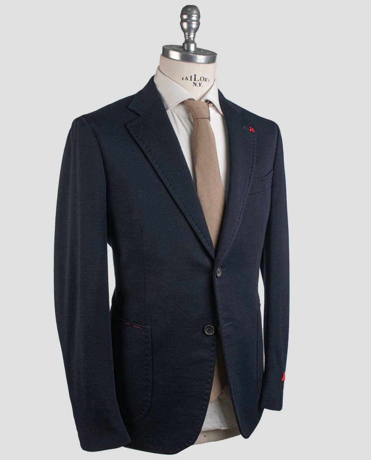 Isaia Isaia Blue Wool Pa Blazer Blue 001