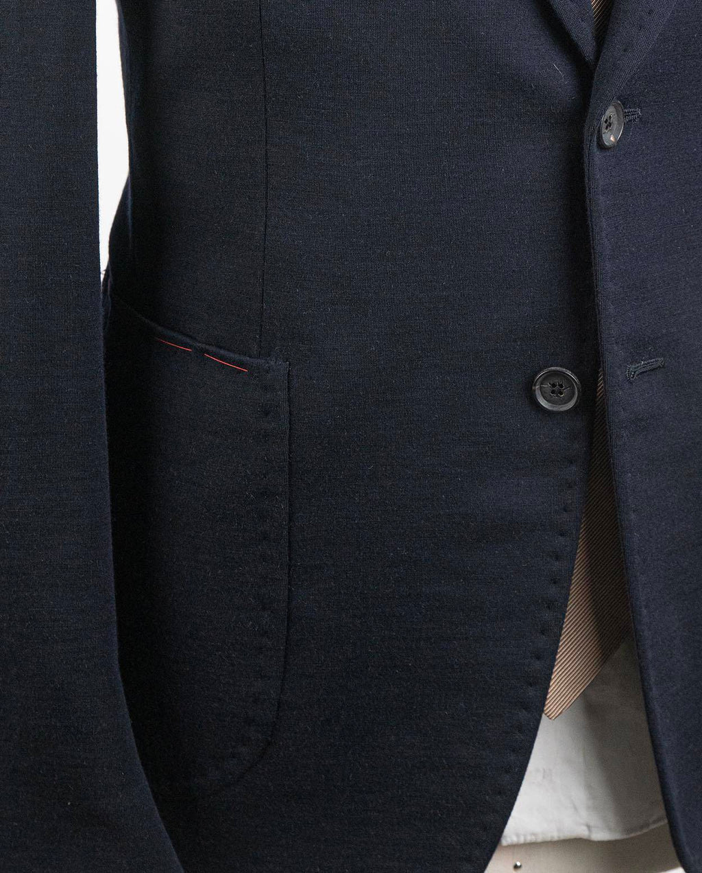 Isaia Blue Wool Pa Blazer