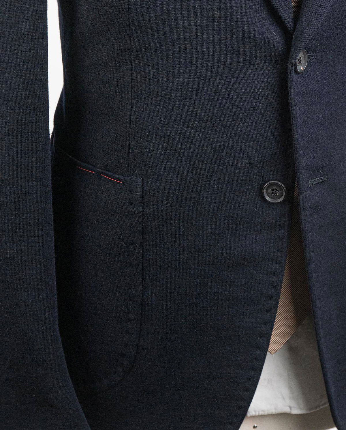 Isaia Blue Wool Pa Blazer
